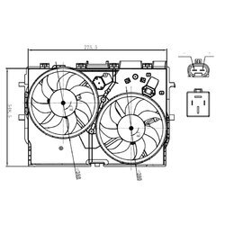 Ventilátor chladenia motora NRF 47866 - obr. 4