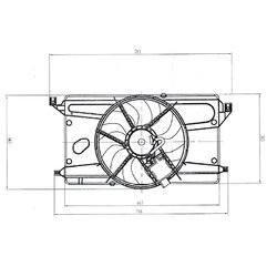 Ventilátor chladenia motora NRF 47879 - obr. 4