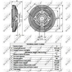 Spojka ventilátora chladenia NRF 49552 - obr. 4
