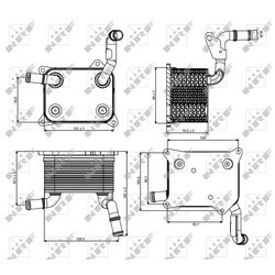 Chladič motorového oleja NRF 31266 - obr. 4
