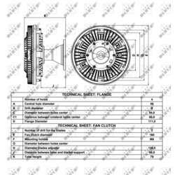 Spojka ventilátora chladenia NRF 49063 - obr. 4