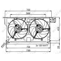 Ventilátor chladenia motora NRF 47051 - obr. 3