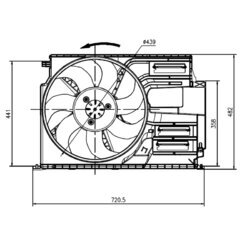 Ventilátor chladenia motora NRF 47922 - obr. 4