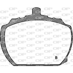 Sada brzdových platničiek kotúčovej brzdy OPEN PARTS BPA0058.10 - obr. 1