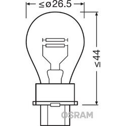 Žiarovka pre smerové svetlo OSRAM 3157