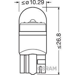 Žiarovka pre osvetlenie vnútorného priestoru OSRAM 2850BL-02B