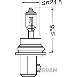 Žiarovka pre diaľkový svetlomet OSRAM 9007
