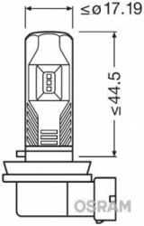 Žiarovka pre diaľkový svetlomet OSRAM 67219CW - obr. 1