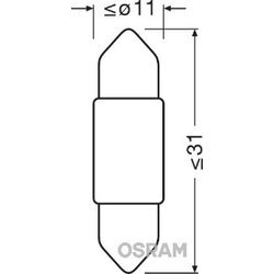 Žiarovka pre osvetlenie vnútorného priestoru OSRAM 6436BL-01B