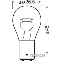 Žiarovka pre brzdové/koncové svetlo OSRAM 7225-02B