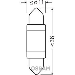 Žiarovka pre osvetlenie vnútorného priestoru OSRAM 6498CW-01B - obr. 1