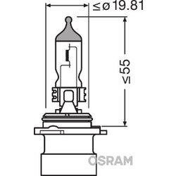 Žiarovka pre diaľkový svetlomet OSRAM 9006XS