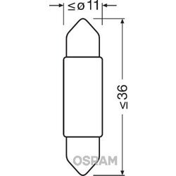 Žiarovka pre osvetlenie vnútorného priestoru OSRAM 6436CW-01B