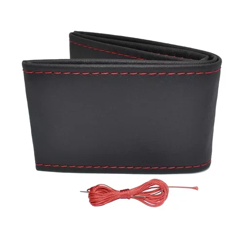 Poťah volantu šnurovací, čierny, červená niť 38-39 cm /OTOM/