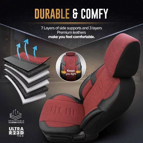 Sada autopoťahov THRONE 103 RED 3-ZIP /OTOM/ - obr. 3