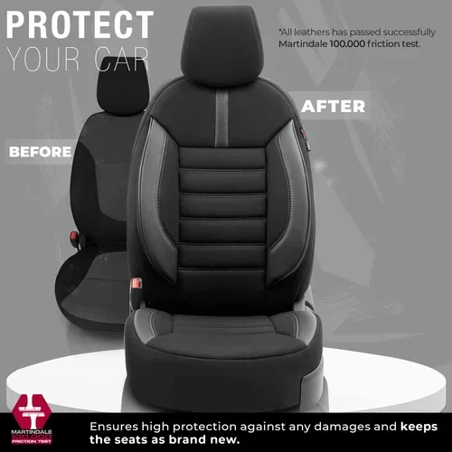 Sada autopoťahov LIMITED 102 BLACK/GREY 3-ZIP /OTOM/ - obr. 5