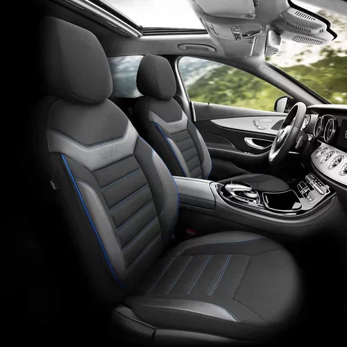 Sada autopoťahov INDIVIDUAL 203 BLACK/BLUE 3-ZIP /OTOM/ - obr. 1