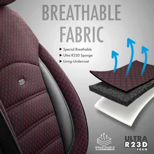 Sada autopoťahov SPORT PLUS 103 BURGUNDY NZ /OTOM/ - obr. 6