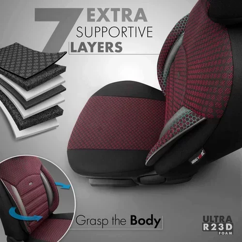 Sada autopoťahov SPORT PLUS 103 BURGUNDY NZ /OTOM/ - obr. 8