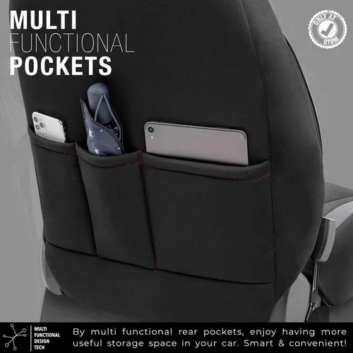 Sada autopoťahov LIMITED 101 BLACK/RED 3-ZIP /OTOM/ - obr. 5