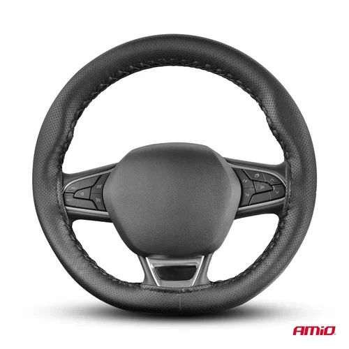 Poťah volantu šnurovací, čierny, perforovaný 38-39 cm /OTOM/ - obr. 1
