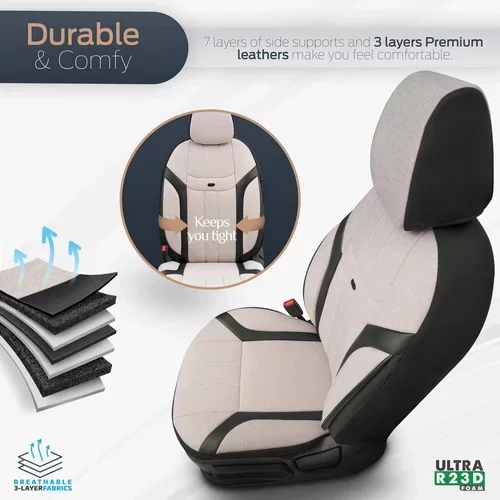 Sada autopoťahov SWAN 503 BEIGE 3-ZIP /OTOM/ - obr. 3