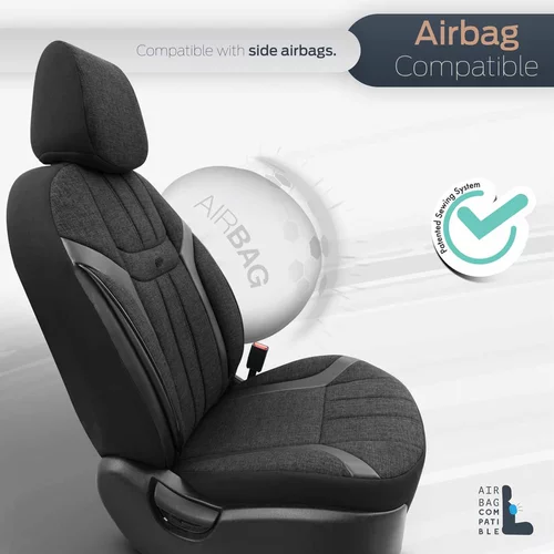 Sada autopoťahov SWAN 501 BLACK 3-ZIP /OTOM/ - obr. 4