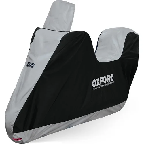 Plachta na motorku Aquatex Highscreen Scooter prevedenie pre vysoké plexi OXFORD CV217 (čierna/strieborná, univerzálna veľkosť)