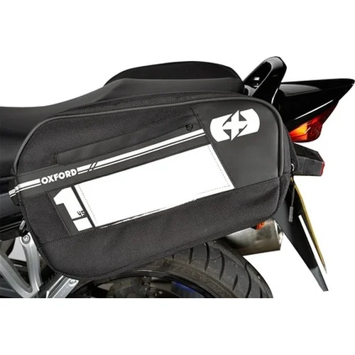 Bočné brašny na motocykel F1 OXFORD OL444 (čierne, objem 45 l, pár)