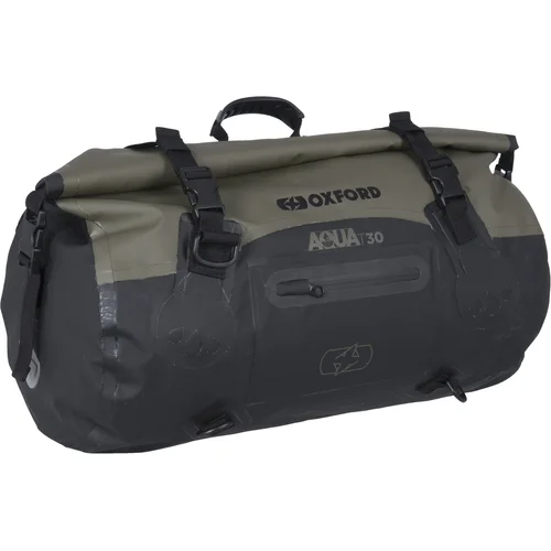 Khaki/čierna OXFORD OL401 vodotesný vak Aqua T-30 Roll Bag, objem 30 l)