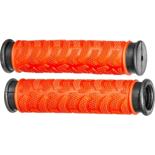 Čierna/červená OXFORD HG49R gripy MTB, dvojzložková, dĺžka 127 mm, 1 pár)