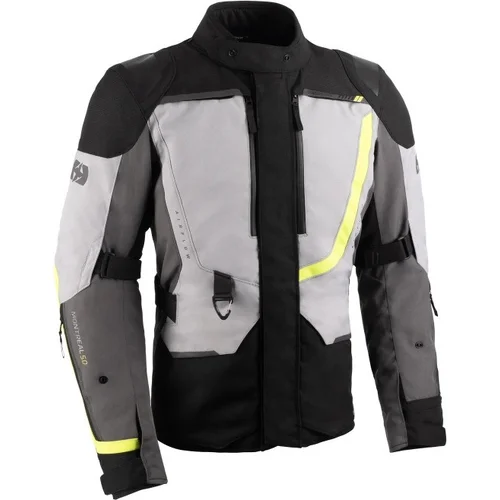 Bunda MONTREAL 5.0 OXFORD TM251603XL (sivá/čierna/žltá, veľkosť XL)
