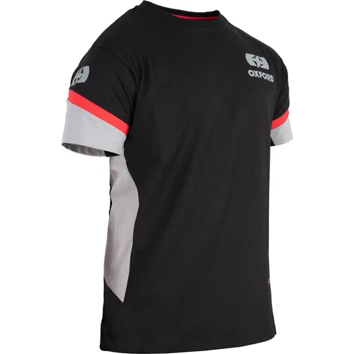 Tričko RACING OXFORD TK220301S (čierna/sivá/červená, veľkosť S)