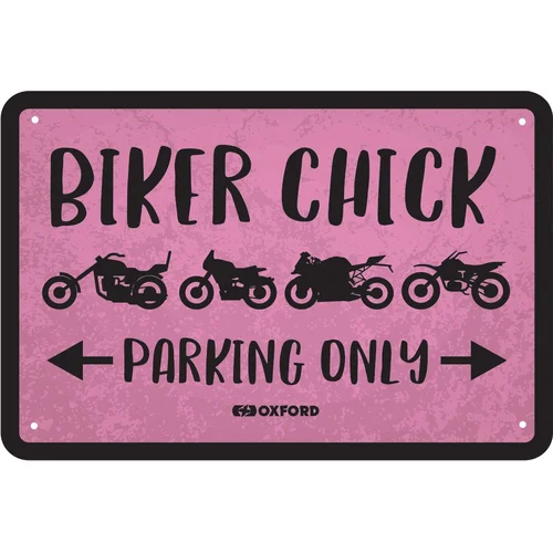 Plechová tabuľa BIKER CHICK OXFORD OX366
