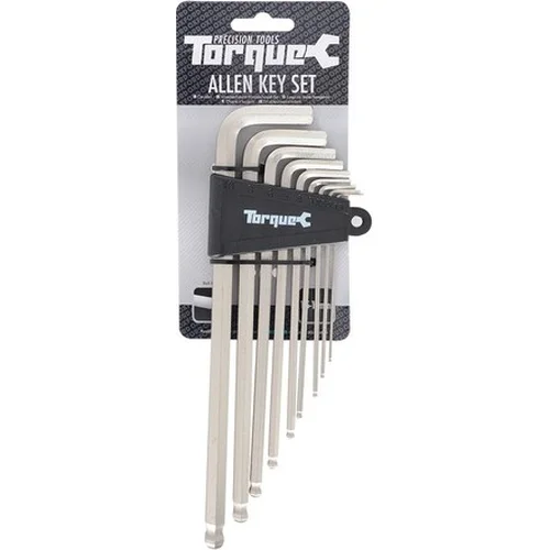 Sada predĺžených OXFORD TL120 zahnutých inbusov ALLEN KEY SET TORQUE, (1,5 až 10 mm)