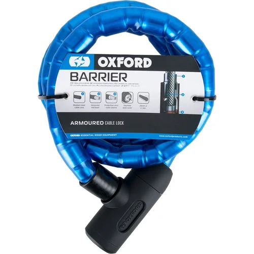 Zámok BARRIER (modrý, vystužený, dĺžka 1,4 m) /OXFORD/ - obr. 1