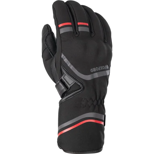 Rukavice OTTAWA 2.0 OXFORD GM225201M (čierna/sivá/červená, veľkosť M)
