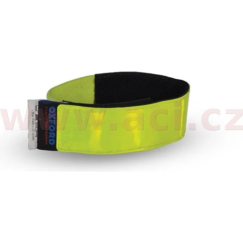 Reflexné pásky Bright Bands na suchý zips (žltá fluo, pár) /OXFORD/ - obr. 1