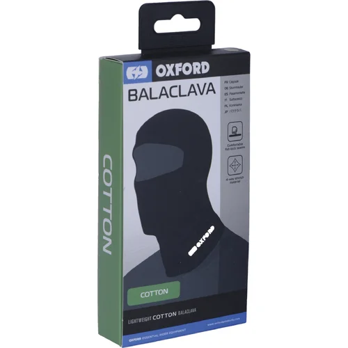 Kukla Balaclava bavlna OXFORD CA001 (čierna)