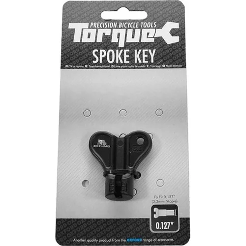 Kľúč na predpnutie drôtov kolies TORQUE OXFORD TL111 (čierna, na dotiahnutie niplov 3,2 mm/0,127