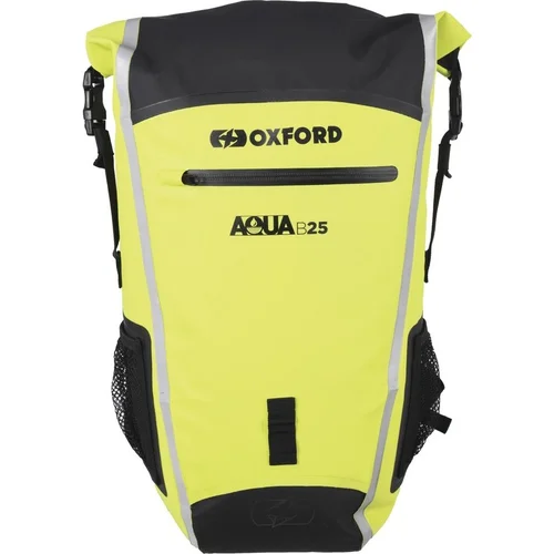 Vodotesný batoh Aqua B-25 OXFORD OL476 (čierna/žltá fluo, objem 25 l)