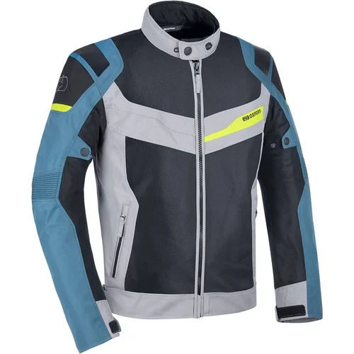 Bunda DAKAR D2D AIR OXFORD TM211202S (strieborná/modrá/fluo, veľkosť S)