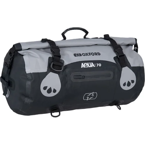 Vodotesný vak Aqua T-70 Roll Bag, OXFORD (sivý/čierny, objem 70 l)