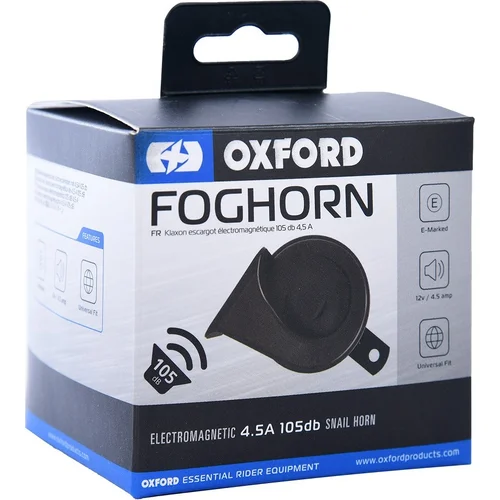 Klaksón Foghorn 12V viac ako 105 dB, (čierna) /OXFORD/ - obr. 3