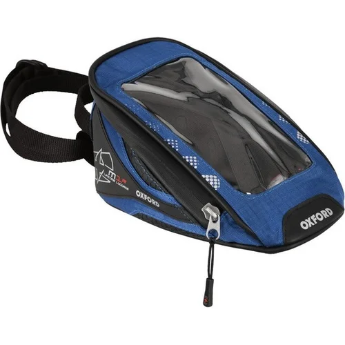 Nádrž na motocykel M1R Micro OXFORD OL353 (čierna/modrá, objem 1 l)