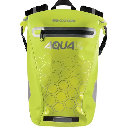 Vodotesný batoh AQUA V12 OXFORD OL693 (žltá fluo, objem 12 L)