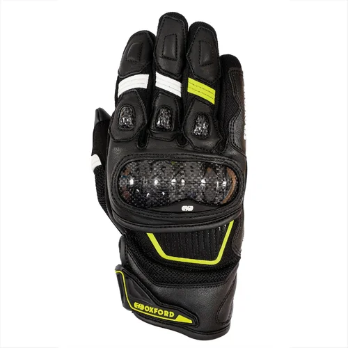 Rukavice RP-4S 3.0 OXFORD GM228202M (čierna/biela/žltá, veľkosť M)