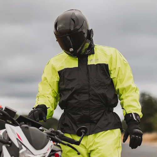 Bunda RAIN SEAL (čierna/žltá fluo, veľkosť 3XL) /OXFORD/ - obr. 4