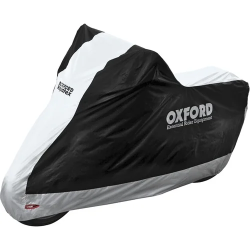 Plachta na motorku Aquatex OXFORD CV202 (čierna/strieborná, veľkosť M)