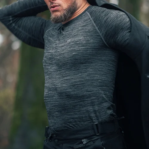 Termobielizeň s dlhým rukávom ADVANCED BASE LAYER ADVANCED, (sivá/čierna, veľkosť S/M) /OXFORD/ - obr. 6